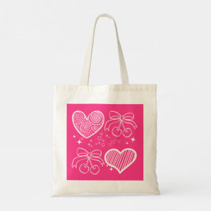 Cute Pink Vibes Tote Bag