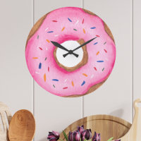 Cute Pink Watercolor Doughnut
