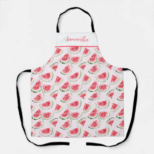 Cute Pink Watermelon Personalized Apron