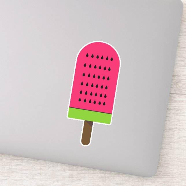 Cute pink watermelon popsicle (Detail)