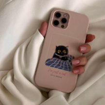 Cute Pink Whimsical of Pet Cat