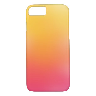 Cute Pink Yellow Orange Ombre Girly iPhone 7 Case