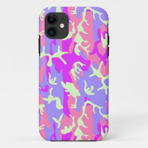 Cute pinky digital camouflage pattern iPhone 11 case