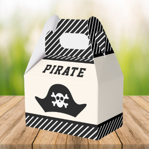 Cute Pirate Kids Birthday Party Favor Box