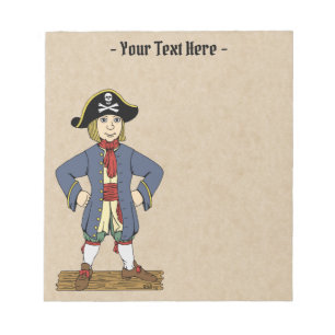 Cute Pirate Lad Notepad