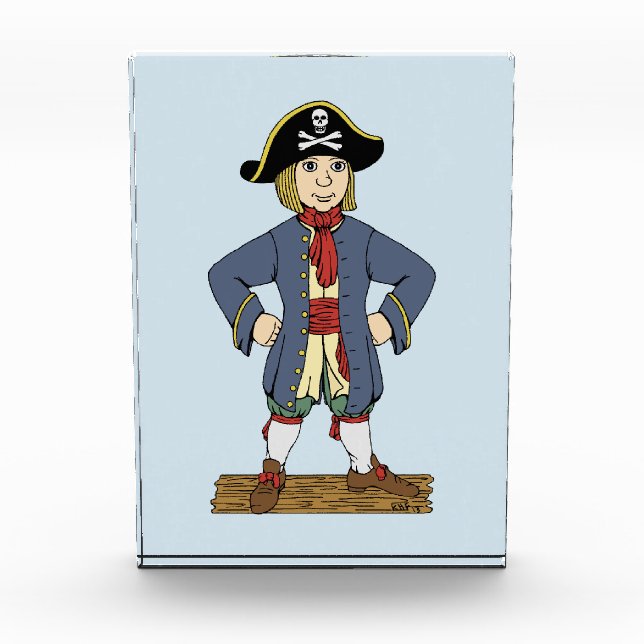 Cute Pirate Lad Photo Block (Front)