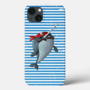Cute Pirate Narwhal iPhone 13 Case