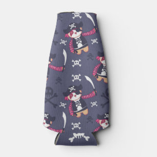 Cute Pirate Panda Bear Pattern Bottle Cooler
