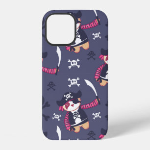 Cute Pirate Panda Bear Pattern iPhone 12 Case