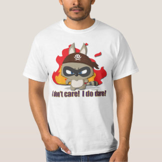 Cute Pirate Raccoon Tee Cartoon Character T-shirt