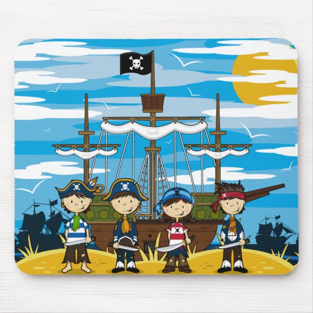 Cute Pirates Mousepad (Front)