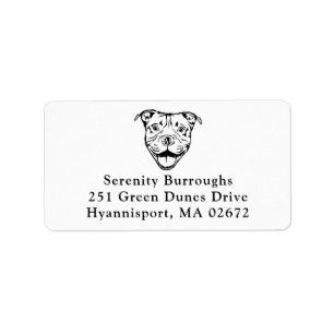 Cute Pit Bull Lover Pittie Pitbull Love Puppy Dog Label