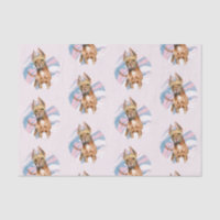 Cute Pit Bull Terrier Dog Illustration Pattern