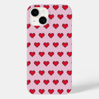 Cute pixelated heart shape
