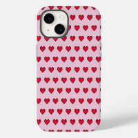 Cute pixelated heart shape