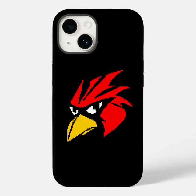 Cute pixeled bird face drawstring bag hand sanitiz Case-Mate iPhone case (Back)