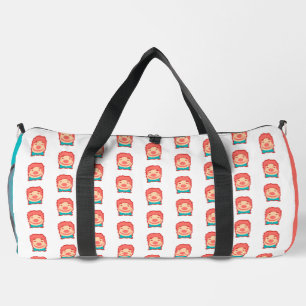 Cute pixeled clown face  throw pillow golf towel T Duffle Bag