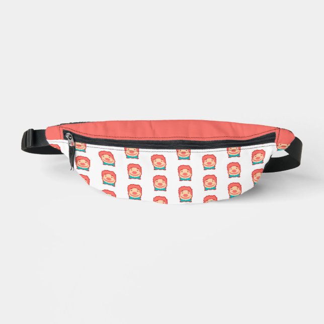 Cute pixeled clown face  throw pillow golf towel T Fanny Pack (Front)