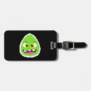 Cute  pixeled egg monster coffee mug luggage tag