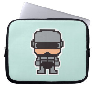 Cute pixeled robotCop  Laptop Sleeve