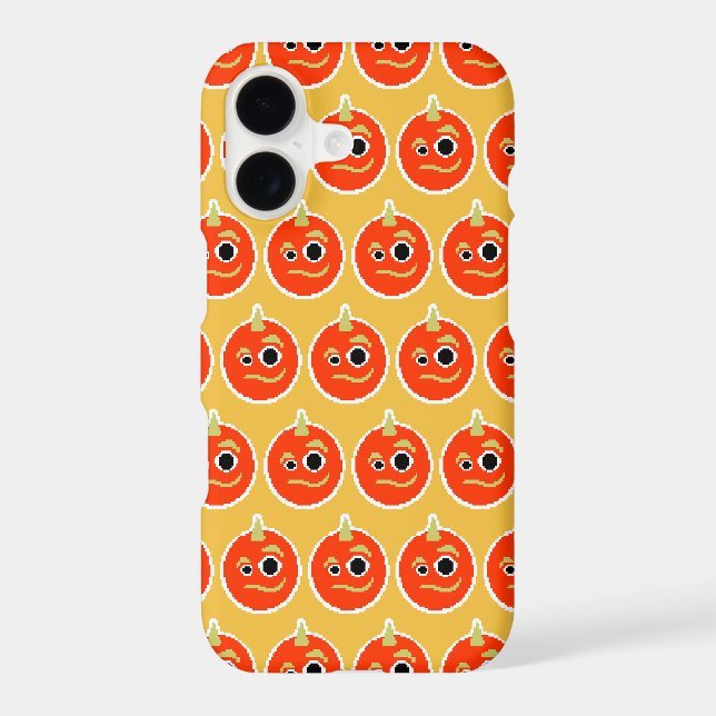 Cute pixled orange monster face  (Back)