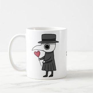Cute Plague Doctor with Heart Unique Custom Name