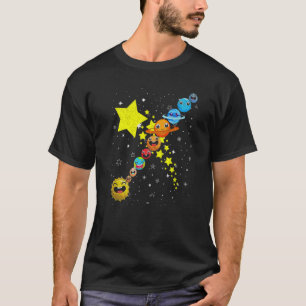 Cute Planets Astronomer Science Space Travel Astro T-Shirt