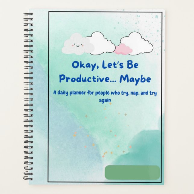 Cute planner|Aesthetic Spiral Notebook| 2025| Planner (Front)