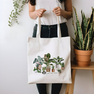 Cute Plant Lover Botanical Just One More Plant Tote Bag