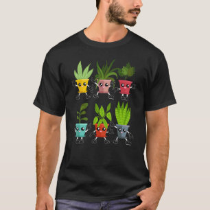 Cute Plants Dancing Trees Plant Garden T-Shirt