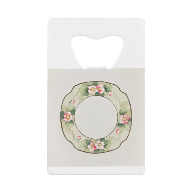 Cute Plate Japanese Painting by Noritake Factory Credit Card Bottle Opener (Front)