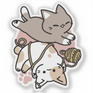 Cute Playful Cats Design – Fun Paws and Play Art