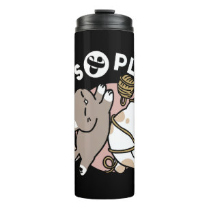 Cute Playful Cats Design – Fun Paws and Play Art Thermal Tumbler