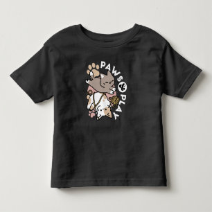 Cute Playful Cats Design – Fun Paws and Play Art Toddler T-shirt