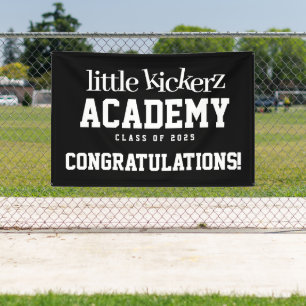 Cute Playful Child Soccer Academy Class of 20XX Banner