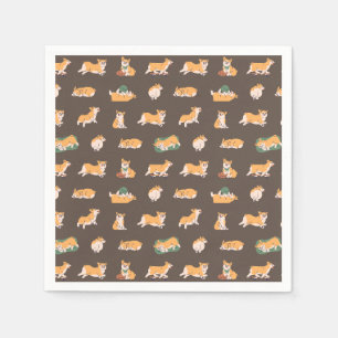 Cute Playful Corgi Napkin