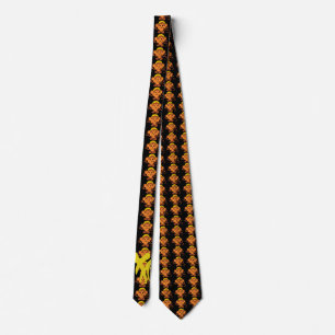 Cute, Playful Monkey Tie with Chinese Character