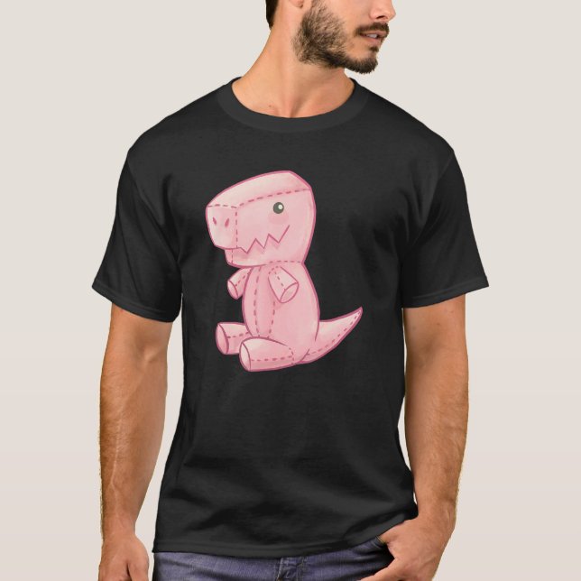 Cute Plush Tyrannosaurus Rex Toy Dinosaur T-Shirt (Front)
