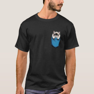 Cute Pocket Ragdoll Cat Lover Cat Mom T-Shirt