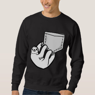 Cute Pocket Sloth Hanging Around Sweatshirt