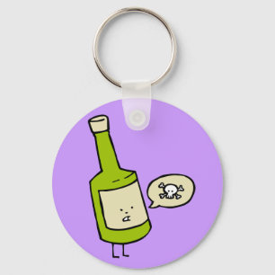 Cute Poison Bottle Keychain