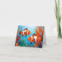 Cute Poisson Clown Dans Les Algues