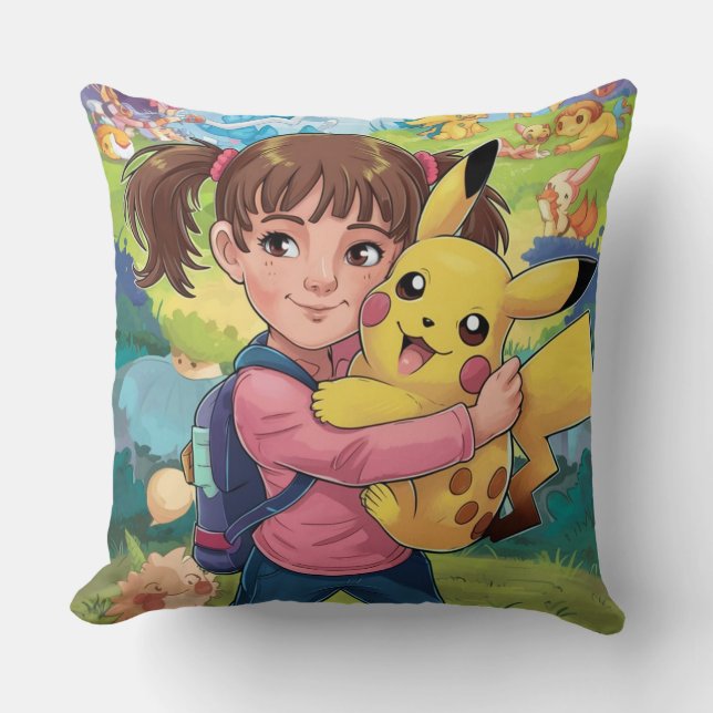 Cute Pokémon  Throw Pillow (Front)