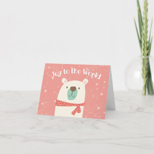 Cute Polar Bear Christmas Holiday Card