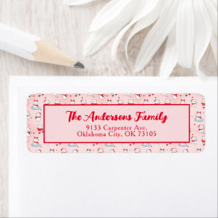 Cute Polar Bear Christmas Return Address Label