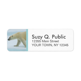 Cute Polar Bear Custom Address Labels