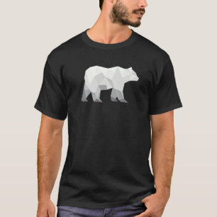 Cute Polar Bear Geometric Abstract Wildlife Animal T-Shirt