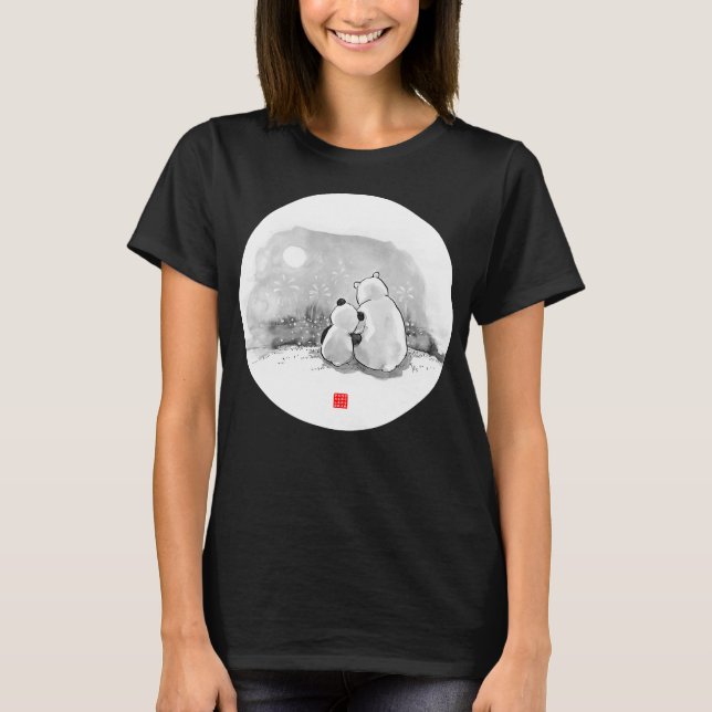Cute Polar Bear Gift Item Cute Cartoon Bear T-Shirt (Front)