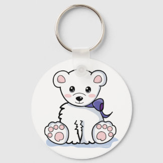 Cute Polar Bear Keychain