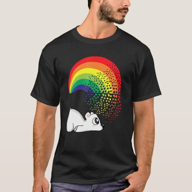 Cute Polar Bear  Lgbtqia Stuff For Teens Rainbow H T-Shirt (Front)